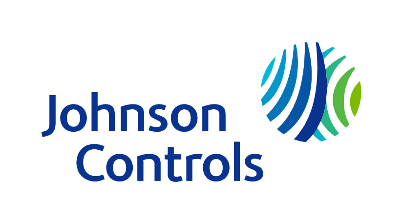 Johnson Controls Logo - Johnson Controls written next to a blue and green circle