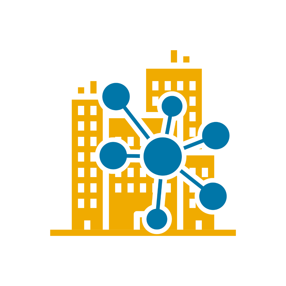 High-performance building hubs icon